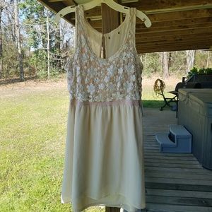 Cream Lace Dress